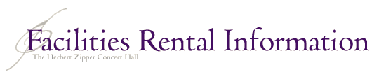 Facilities Rental Information